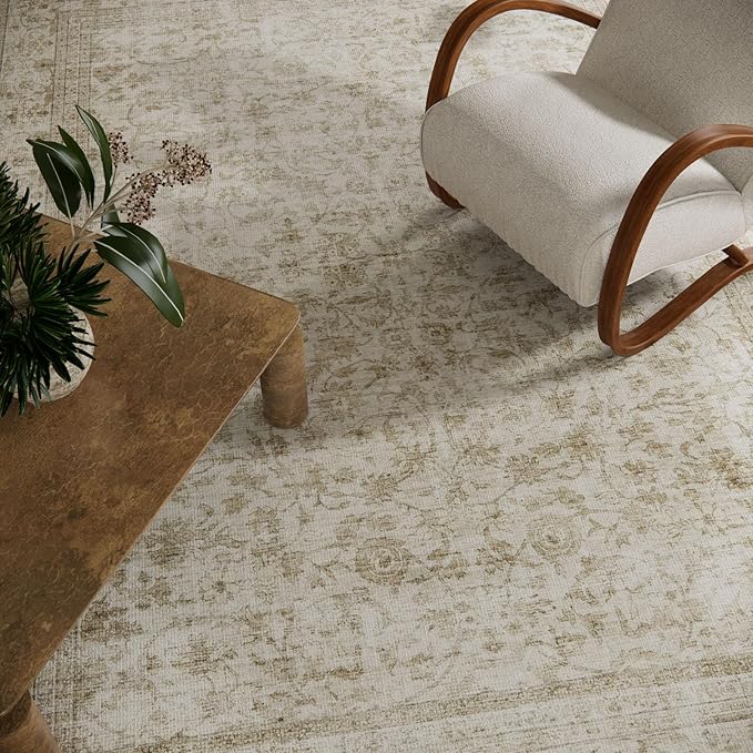 Machine Washable Rugs for Living Room: 8x10 Area Rugs for Bedroom Boho Vintage Rugs Stain Resistant Non Slip Low Pile Soft Lightweight Carpet for Kitchen Dining Room Farmhouse Nursery Kids Room