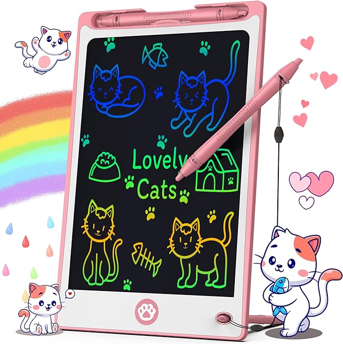 Hockvill LCD Writing Tablet for Kids 8.8 Inch, Toys for Girls Boys Drawing Pad for 3 4 5 6 7 Year Old Kids Toys, Children’s Day Gift Toddler Doodle Board Travel Essentials, Birthday Gift for Children