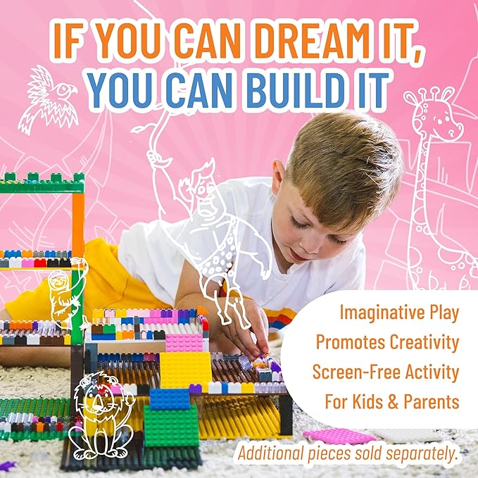 Strictly Briks Classic Bricks Starter Kit - 96-Piece 2x4 Stud Set in 12 Colors - Bulk Building Bricks for Creative Play, Ages 3+ - Compatible with All Major Brick Brands