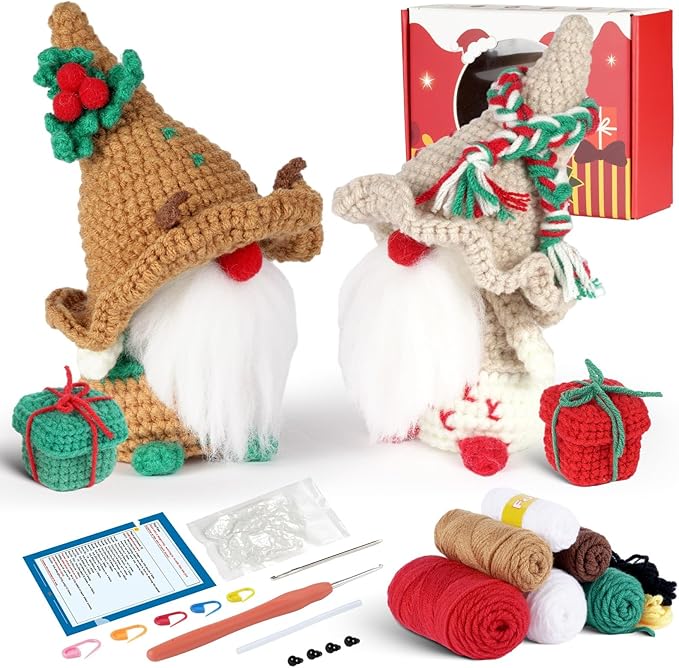Wizardi Amigurumi DIY Crochet Kit - Christmas F07N8-M110