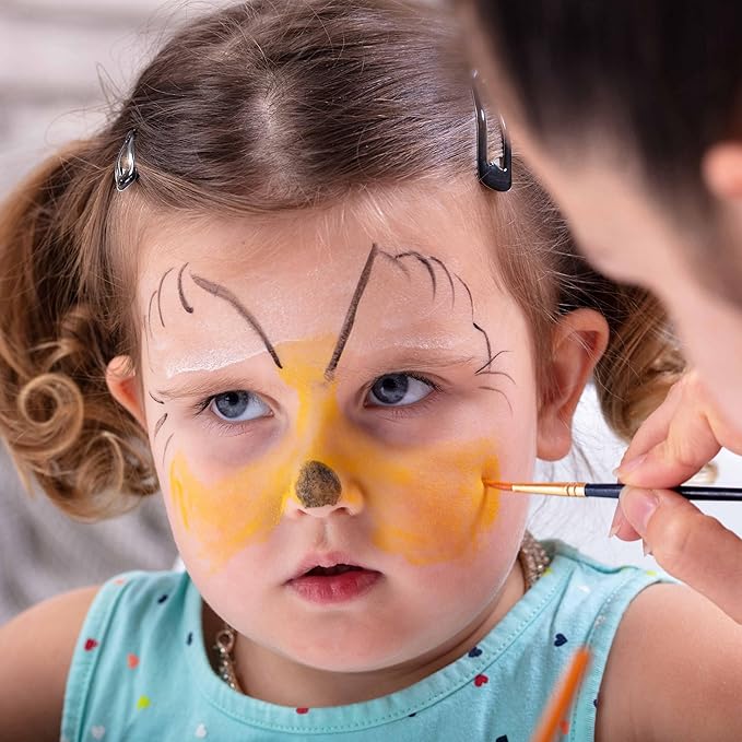 Face Body Paint Oil Palette - Professional Safe Non Toxic Halloween Makeup Painting Kit for Kids & Adults, Flash Colors for Party, Cosplay, SFX, Tattoo, Fancy Dress & Stage Makeup