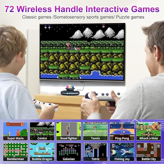 FWFX Dance Mat for TV Games - Wireless Musical Electronic Dance Pad for Kids & Adults, 2-Player Indoor Active Exercise Game for Family Parties, Birthday for Boys and Girls