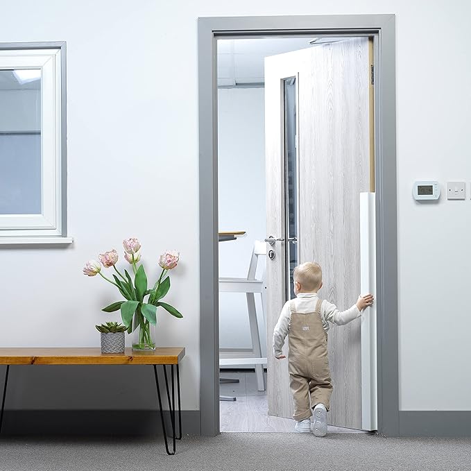 Cardea Child Safety Door Finger Pinch Guard Hinge Protectors Pack - White … (2 Pack)