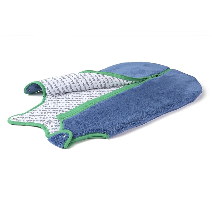 baby deedee Sleep Nest Teddy Baby Sleeping Bag, Fuzzy Dino, Medium (6-18 Months)