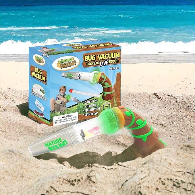 Nature Bound Bug Catcher Toy, Eco-Friendly Bug Vacuum, Catch and Release Indoor/Outdoor Play, Ages 3 to 12, Complete Kit for Kids (Upgraded Style)