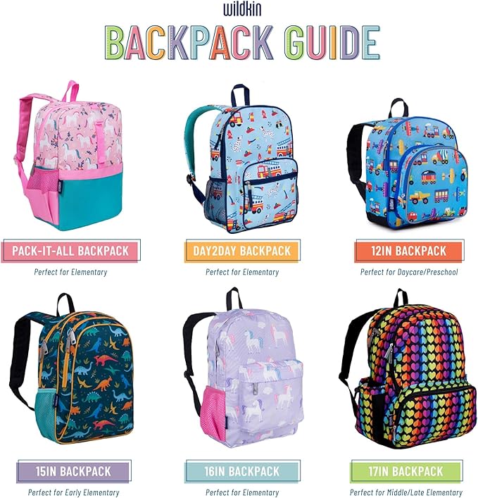 Wildkin ECO rPET Kids Backpack – Recycled, Padded, Adjustable for School & Travel – Wildflower Bloom