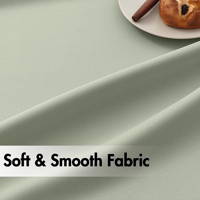 ANRODUO Back Tab Blackout Curtains for Bedroom Living Room, Rod Pocket Pinch Pleated Thermal Insulated Room Darkening Curtains 54 Inches Long 2 Panels, Sage Green, 42 x 54 Inch
