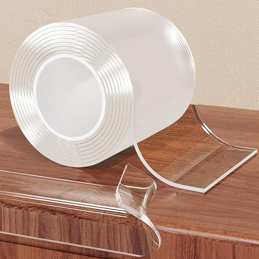 13.12 FT Edge Corner Protector Baby Proofing,Soft Clear Furniture Table Corner Guard & Edge Safety Cabinet Door Bumper,Crib Bumpers,Wall Protector(Width 2.6 in，Thickness 0.08 in)