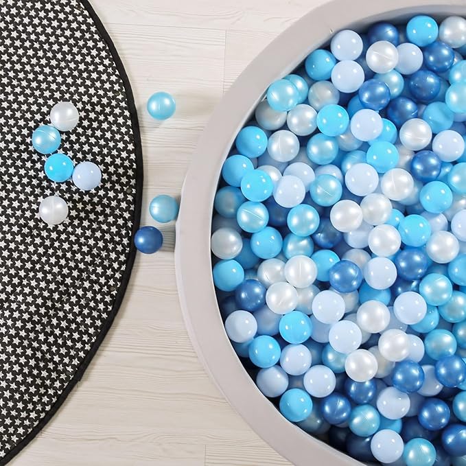 GOGOSO Ball Pits Balls for Toddlers Pack of 50 100 200 Plastics Shape Ball Non-Phthalate Non-BPA Non-Toxic 2.2-Inch Crush Proof Play Balls