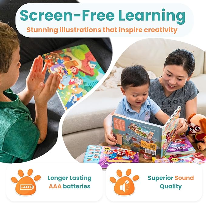 GO GO Songs of Creation and Praise: Christian Baby Books with 8 Songs, Singing Toy, Sound Play for Ages 1-5, Musical Learning, and Interactive Praise Gift for Kids, Bible for Toddlers 1-3