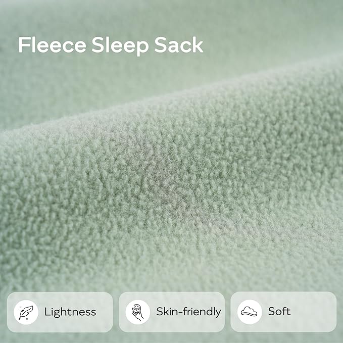 JELLYMONI Fleece Baby Sleep Sack 18-24 Months, 2 Pack 1.5 TOG Baby Wearable Blanket Winter Infant Sleeping sack with 2-Way Zipper, Warm Toddler Sleep Sack