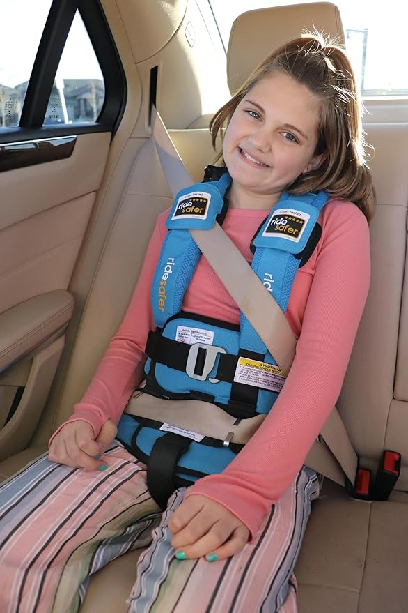 Extra Large Blue, Lightweight, Compact, Portable Car Seat - Perfect for Travel and Everyday Child Safety