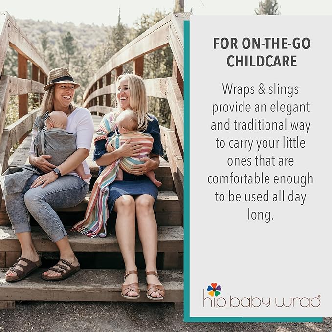 Hip Baby Wrap Ring Sling Baby Carrier for Infants and Toddlers - Beautiful, 100% Soft Cotton Baby Wraps Carrier for Babies 8-35 lbs - Perfect Baby Shower Gifts Moms and Dads - Nursing Cover (Ocean)