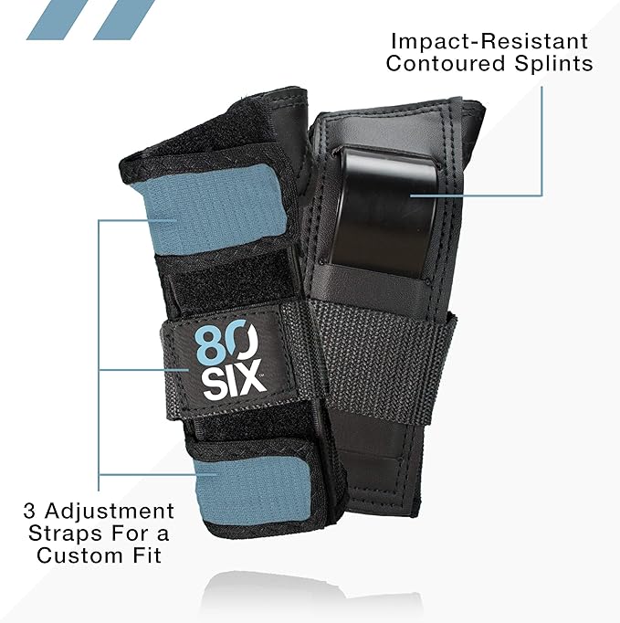 80Six Kids Multi-Sport Pad Set with Wristguards, Elbow Pads, and Knee Pads, Designed by Industry Leading Brand Triple 8