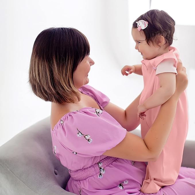 Mama Cheetah Baby Sleep Sack 0.5 TOG, Organic Cotton Baby Wearable Blanket with Two-Way Zipper, Swaddle Transition Baby Sleeping Bag for Newborn Infant Toddler Boy Girl, 12-18 Month