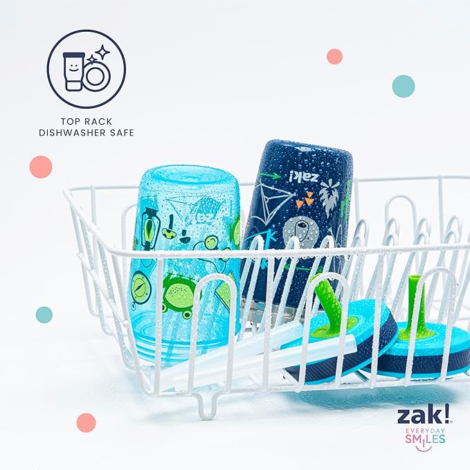 Zak Designs CoComelon Kelso Tumbler Set, Leak-Proof Screw-On Lid with Straw, Bundle for Kids Includes Plastic and Stainless Steel Cups with Bonus Sipper (3pc Set, Non-BPA), 15 fluid ounces