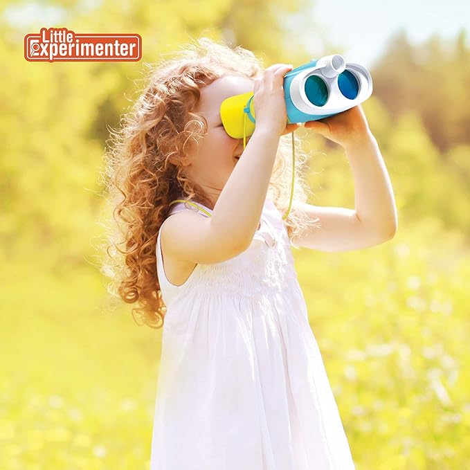 Night Vision Binoculars for Kids & Toddlers, Birthday Gift Ideas, Outdoor Exploration Toys, Binocular + Flash Light & Face Comfort Rubber, Educational STEM Gifts for Boys & Girls Ages 3 4 5 6 Year Old