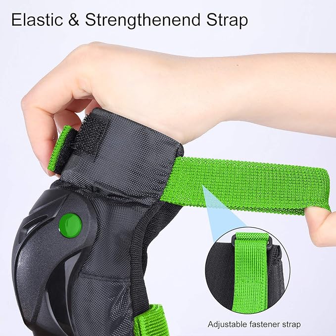 TXJ Sports Knee Pads Elbow Pads with Wrist Guards Protective Gear Set for Kids Youth Skateboard Sports Skateboarding Roller Skating Bicycling 6 in 1