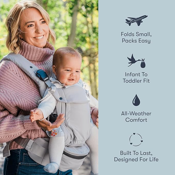 Colugo Baby Carrier - Baby Carrier Newborn to Toddler, Toddler Carrier, Adjustable, Lightweight, Breathable Carrier for Newborn to 33 Pounds (Olive)
