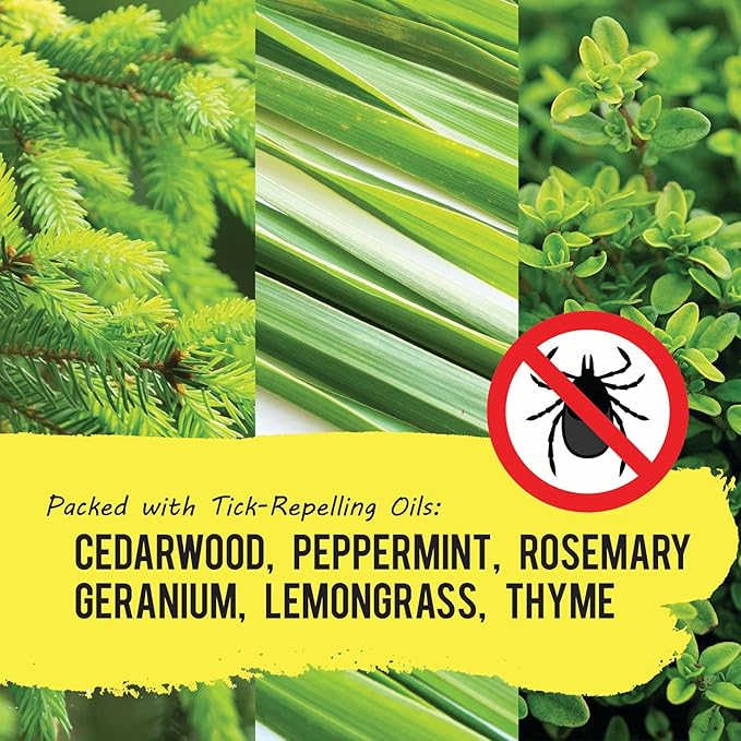 YAYA ORGANICS Tick Ban | Extra Strength Tick Repellent Made with Essential Oils and All Natural, DEET Free Ingredients | Proven Effective, Safe for Adults, Kids and Dogs | Mixed Pack (4oz/16oz)
