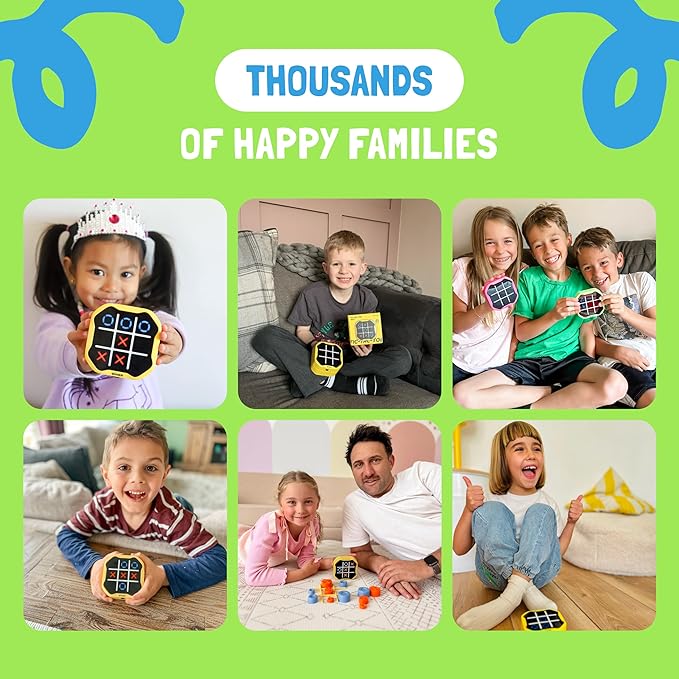 GiiKER Tic Tac Toe Bolt Game, Original 3-in-1 Handheld Puzzle Game, Portable Travel Games for Car Ride, Toys Gift Idea for Kids and Adults, Birthday Gifts for Boys Girls