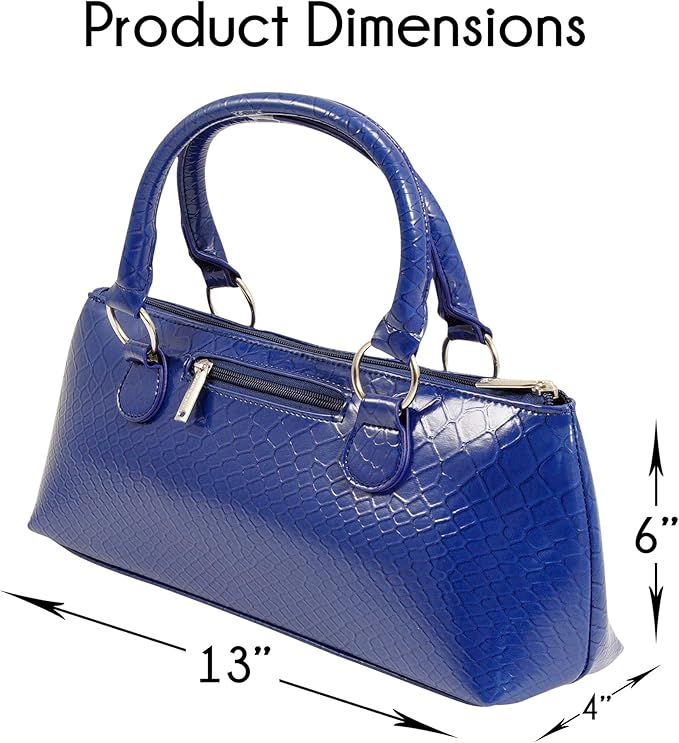 Wine Clutch Bag (Thermal Insulated) Trendy Women’s Carry Tote | Holds Red & White 750mL Bottles | Trendy Fashion | Incl. Portable Waiter-Style Corkscrew (Blue Burmese)