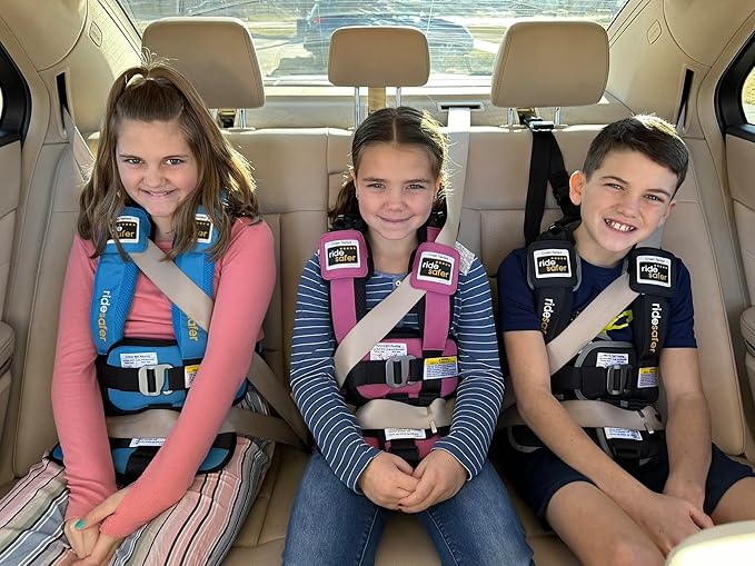Large Pink, Lightweight, Compact, Portable Car Seat - Perfect for Travel and Everyday Child Safety