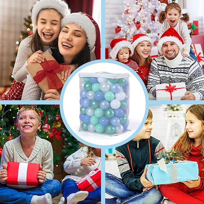 GOGOSO Ball Pits Balls for Toddlers Pack of 50 100 200 Plastics Shape Ball Non-Phthalate Non-BPA Non-Toxic 2.2-Inch Crush Proof Play Balls