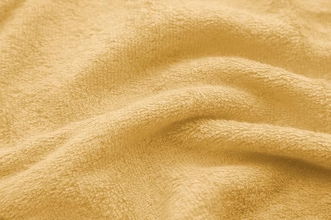 HIPHOP PANDA Baby Washcloths, Rayon Made from Bamboo - 2 Layer Ultra Soft Absorbent Newborn Bath Face Towel - Reusable Baby Wipes for Delicate Skin - Honey, 30 Pack