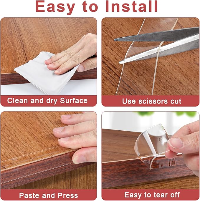 Corner Protectors Baby Proofing,Clear Corner Protector,Soft Edge Protector 6.6ft(2M) Corner Guards Furniture Corner&Edge Safety Bumpers with Upgraded Strong Adhesive for Furniture&Sharp Corners
