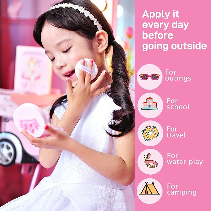 Peachand Baby Kids Mineral Sun Cushion SPF50+ PA++++ (Angel's Wings)