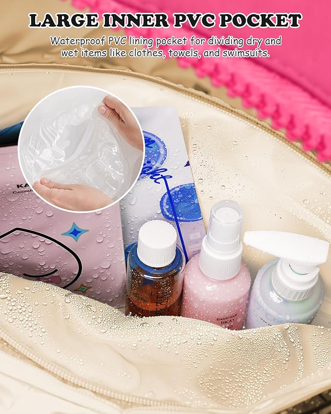 Dance Bag, Kid Weekender Bags，Girl Overnight Bag with Wet Pocket，Gifts for Teen Girls-Lightweight Travel Tote Personalized Cheer Bags with Makeup Pouch