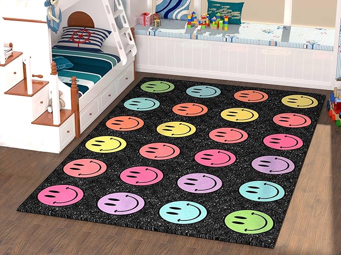 OLEEK Large Classroom Rug Elementary 6x9 - Classroom Rugs for Kids Room - Classroom Carpet Elementary - Kids playroom Rug 6 x 9 - Preschool Rugs for Classroom - Schoolgirl Style Classroom Decor