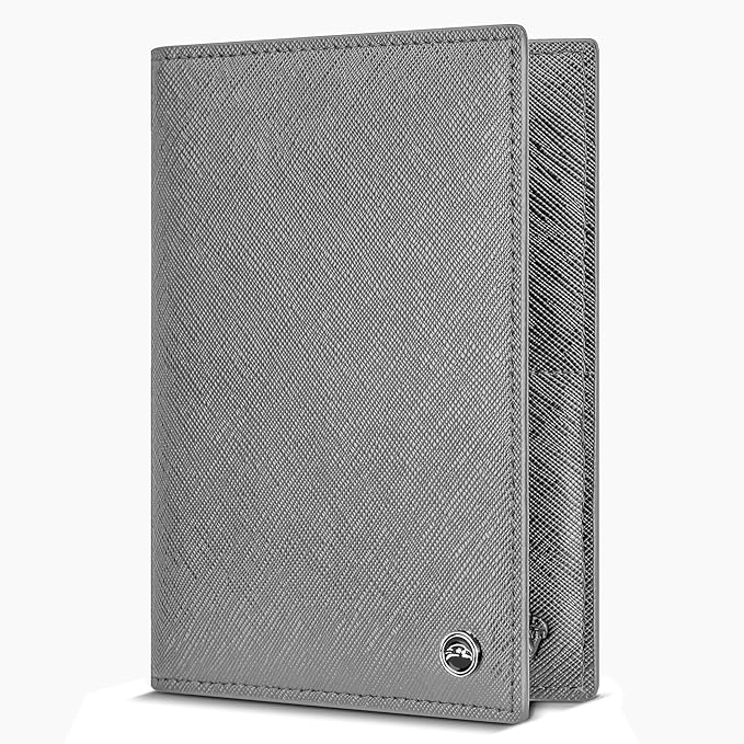 2 Passport Holder - Travel Essentials, RFID Blocking Wallet Credit Card Organiser, Plain Accessories Slim Cover For Men & Women