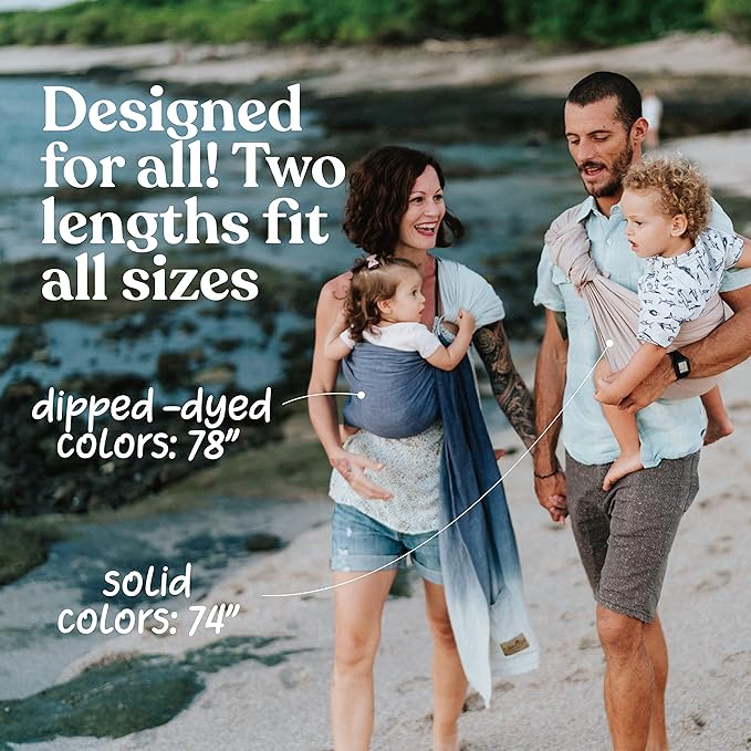 Nalakai Ring Sling Baby Carrier, Soft Linen Baby Sling, Baby Wrap, Comfort, Style, and Giving Back - Carry Your Little One with Love