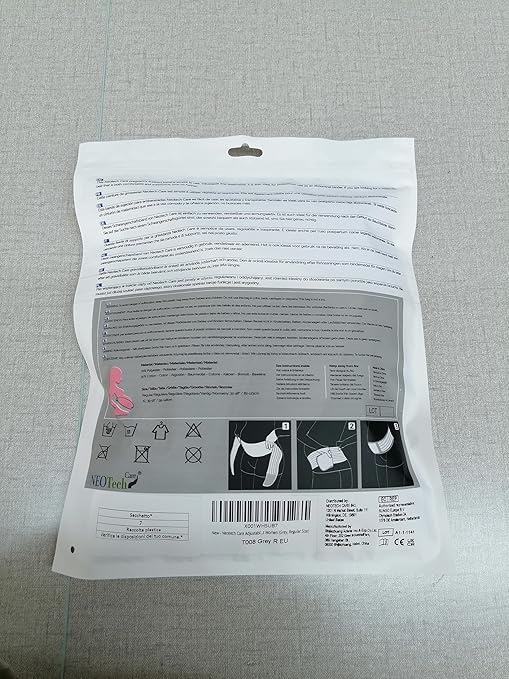 NeoTech Care Adjustable Maternity Belt - Light and Breathable Pregnancy Belly Support Band for Pregnant Women (Grey, Regular Size)