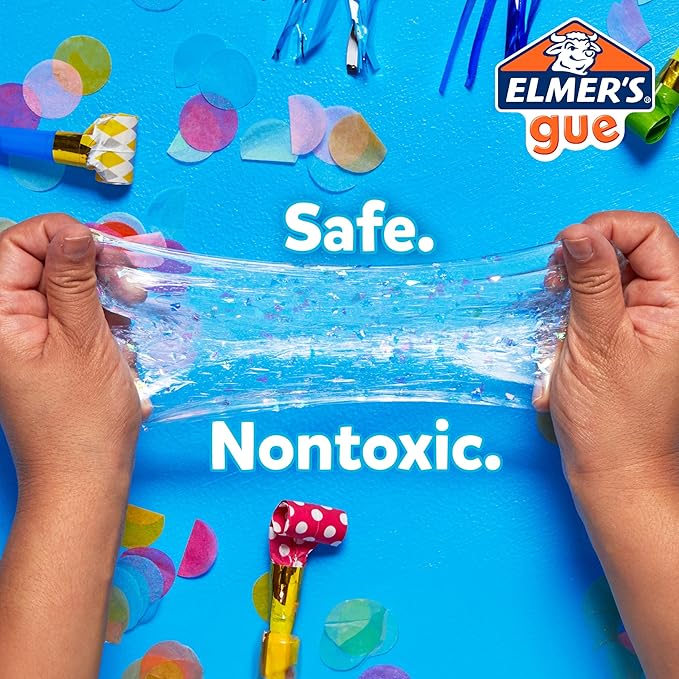 Elmer’s All-Star Slime Kit, Includes Liquid Glue, Slime Activator, and Premade Slime, 9 Count