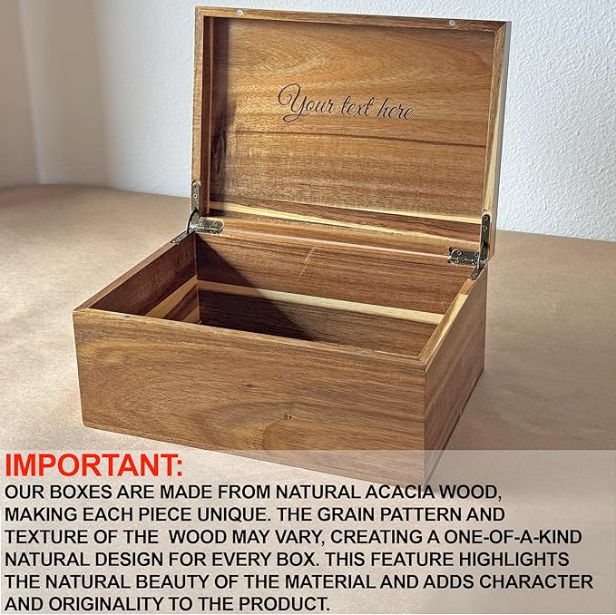 Custom Baby Gift Birth Stats - Newborn Keepsake Box for Memories - Custom Engraved Gift for Boy or Girl - New Born Memorabilia Boxes - Welcome to the World Memory Chest Baby Shower - 11 x 8 x 4.75 in