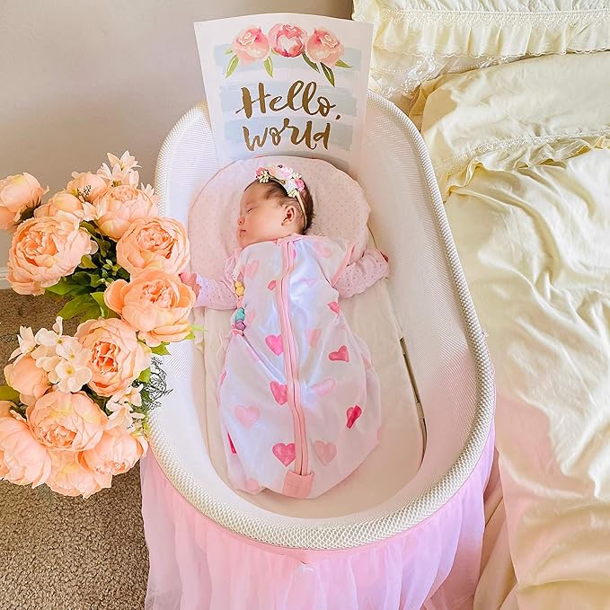 Baby Sleep Sack 1.0 TOG, Organic Cotton Baby Wearable Blanket with Two-Way Zipper, Swaddle Transition Baby Sleeping Bag, All-Season Sleep Sack for Newborn Infant Toddler Boy Girl
