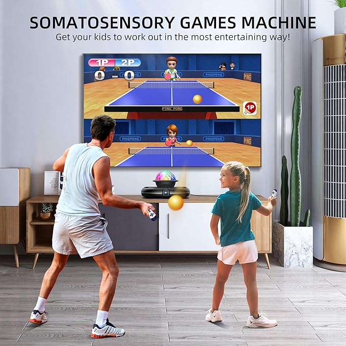 FWFX Dance Mat for TV Games - Wireless Musical Electronic Dance Pad for Kids & Adults, 2-Player Indoor Active Exercise Game for Family Parties, Birthday for Boys and Girls