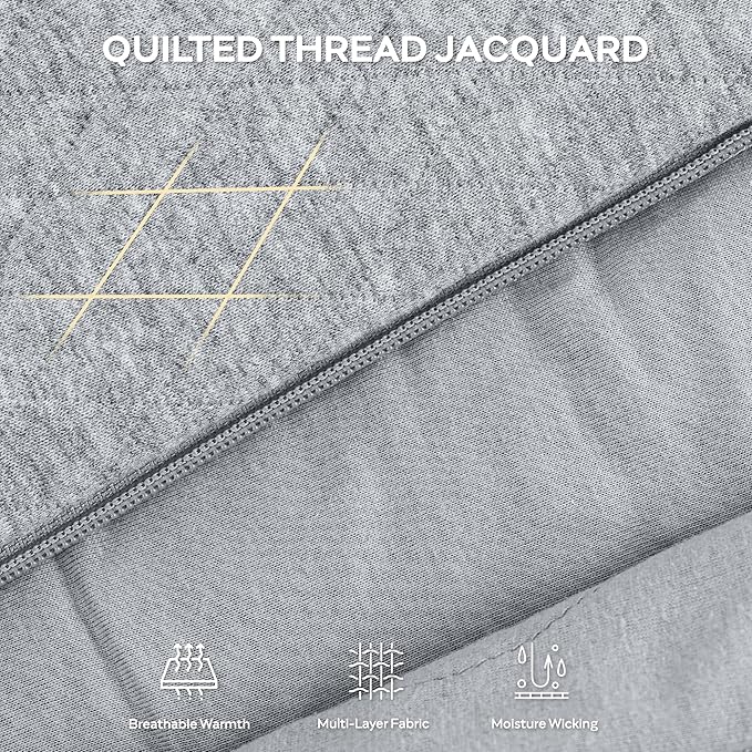 JELLYMONI Baby Sleep Sack TOG 2.5, 6-12 Months Winter Baby Wearable Blanket, 100% Cotton Infant Sleeping Sack 2-Way Zipper Warm Quilted Sleepsack